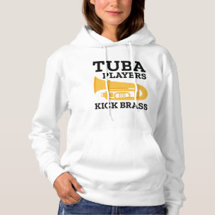 Tuba Players Kick Brass Hoodie