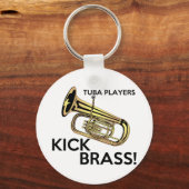 Tuba Players Kick Brass Schlüsselanhänger (Vorderseite)