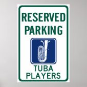 Tuba Players Parken Poster (Vorne)