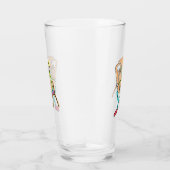 Tuba Playing Stickman Glas (Rechts)