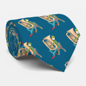 Tuba Playing Stickman Krawatte (Gerollt)