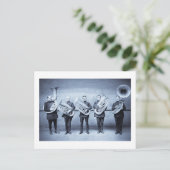 Tuba Polizisten Postkarte (Stehend Vorderseite)