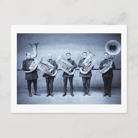 Tuba Polizisten Postkarte (Vorderseite)