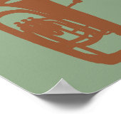 Tuba Pop Art Poster (Ecke)