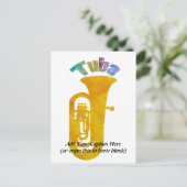 Tuba! Postkarte (Stehend Vorderseite)