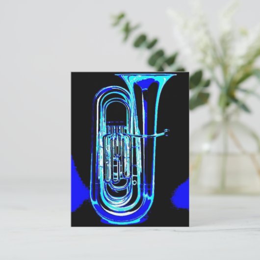 Tuba Postkarte (Stehend Vorderseite)