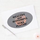 Tuba Reiche & erfolgreiche Oval Aufkleber (Umschlag)