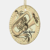 Tuba-Rhythmus-Ornament Keramik Ornament (Rechts)