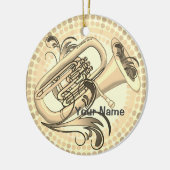 Tuba-Rhythmus-Ornament Keramik Ornament (Links)