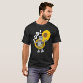Tuba Robot Text T-Shirt (Vorne ganz)