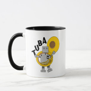 Tuba Robot Text Tasse