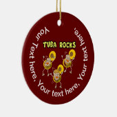 Tuba Rocks Keramik Ornament (Rechts)