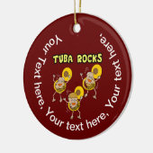 Tuba Rocks Keramik Ornament (Links)