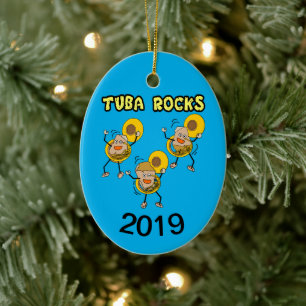 Tuba Rocks Keramik Ornament