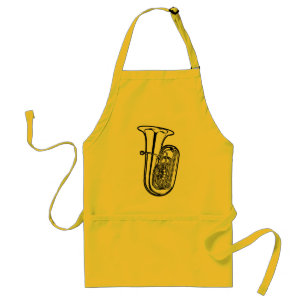 Tuba schmückte Schürze