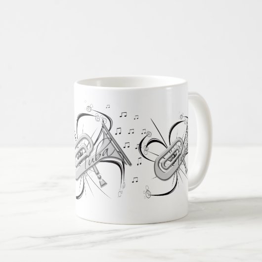 Tuba-Silber und Anmerkungen Kaffeetasse (VorderseiteRechts)