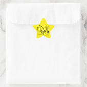 Tuba Sneeze Border Star Sticker (Tasche)