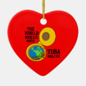 Tuba Solos Keramik Ornament (Vorne)