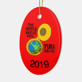Tuba Solos Keramik Ornament (Links)