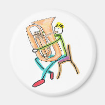 Tuba spielender Stockmann