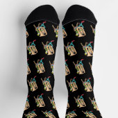 Tuba spielender Stockmann Socken (Oben)