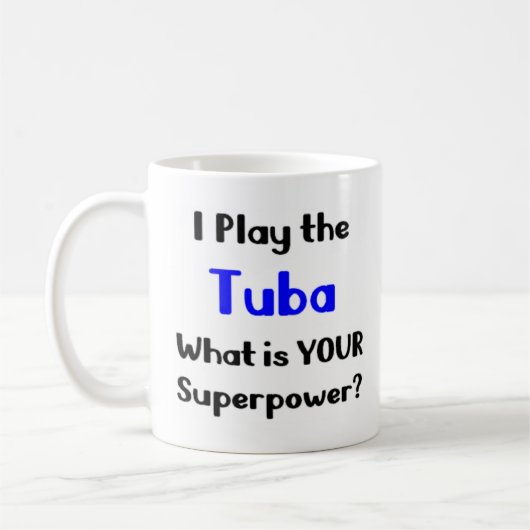 Tuba-Spieler Kaffeetasse (Links)