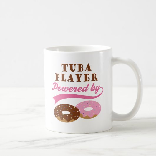 Tuba-Spieler-lustiges Geschenk Kaffeetasse (Rechts)