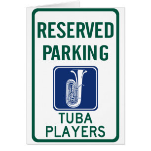 Tuba-Spieler-Parken