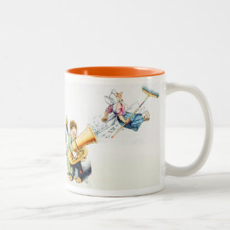 Tuba-Spieler-Tasse Zweifarbige Tasse