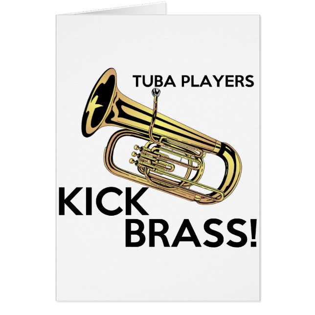 Tuba-Spieler-Tritt-Messing (Vorne)