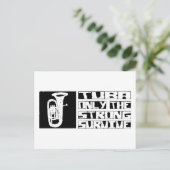 Tuba Survive Postkarte (Stehend Vorderseite)