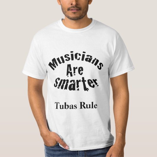 Tuba-T-Shirt Musiker-Geschenktubas-Regel T-Shirt (Vorderseite)