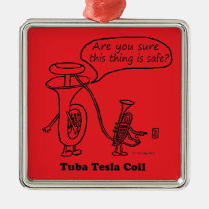Tuba Tesla Coil Ornament Aus Metall