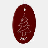 Tuba Text Christmas Tree Keramik Ornament (Rechts)