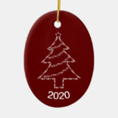 Tuba Text Christmas Tree Keramik Ornament (Vorne)
