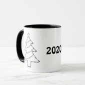 Tuba Text Christmas Tree Tasse (Vorderseite Links)