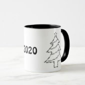 Tuba Text Christmas Tree Tasse (VorderseiteRechts)