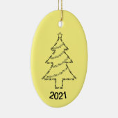 Tuba Text Weihnachtsbaum Keramik Ornament (Rechts)
