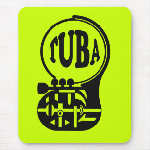 TUBA , Tuba Player Mousepad