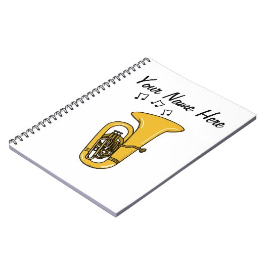 Tuba Tubaist Brass Musician Music Teacher Custom Notizblock (Linke Seite)
