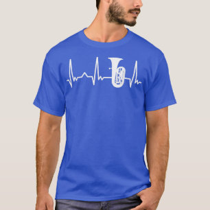 Tuba Tubist Music Heartbeat T-Shirt