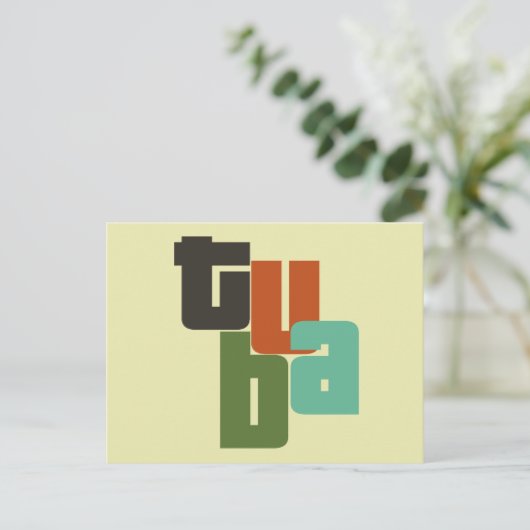 Tuba-Typ Postkarte (Stehend Vorderseite)