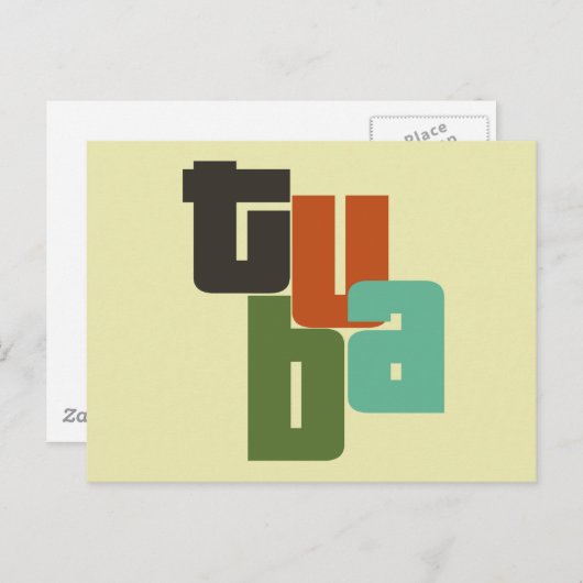 Tuba-Typ Postkarte (Vorne/Hinten)