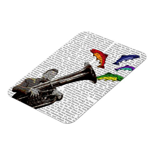 Tuba und Fisch Magnet (Linke Seite)