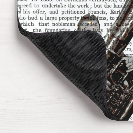 Tuba und Fisch Mousepad (Ecke)