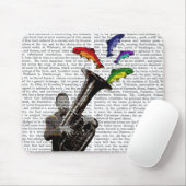 Tuba und Fisch Mousepad (Mit Mouse)