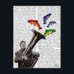 Tuba und Fisch Postkarte<br><div class="desc">Tiere & Natur</div>