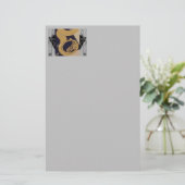 Tuba und Musiknoten Briefpapier (Stehend Vorderseite)