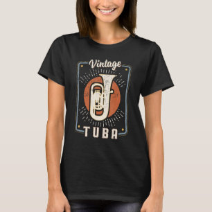 Tuba Vintage Retro Klassische Musik Liebe 1 T-Shirt