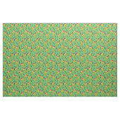 Tuba Weihnachtsmannmütze Musiknotens Pattern Stoff (Yard (91,4 cm))